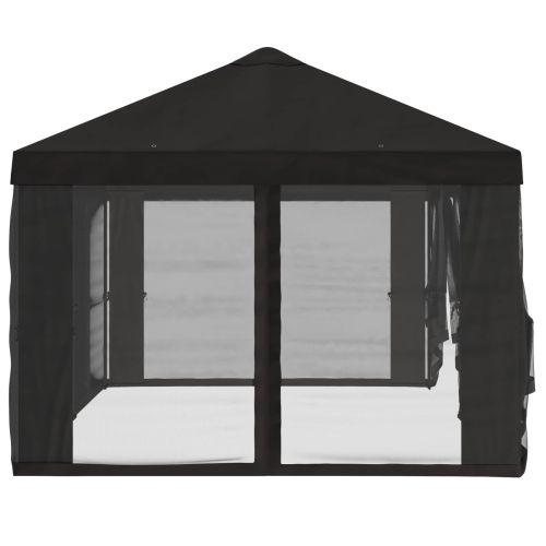 Покривало за беседка с стени 6 x 3 m Антрацит Полиестер 190 gsm