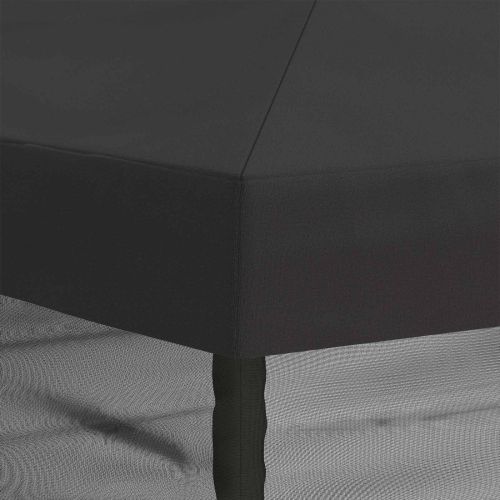 Покривало за беседка с стени 6 x 3 m Антрацит Полиестер 190 gsm