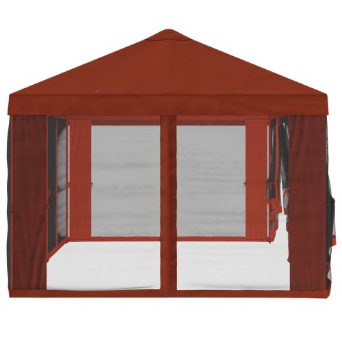 Покривало за беседка с стени 6 x 3 m Теракота Полиестер 190 gsm