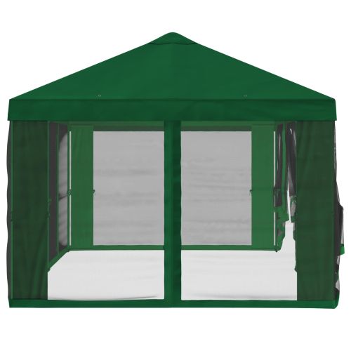 Покривало за беседка с стени 6 x 3 m Зелено Полиестер 190 gsm