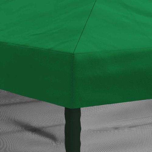 Покривало за беседка с стени 6 x 3 m Зелено Полиестер 190 gsm