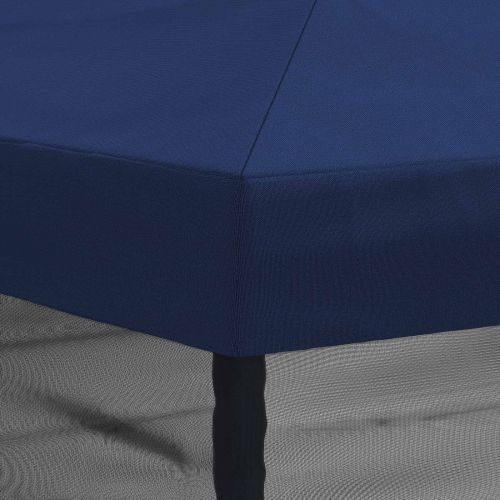 Покривало за беседка с стени 6 x 3 m Синьо Полиестер 190 gsm