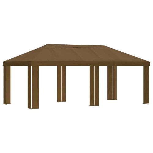 Покривало за беседка 6 x 3 m Таупе Полиестер 190 gsm