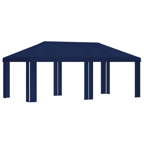 Покривало за беседка 6 x 3 m Синьо Полиестер 190 gsm