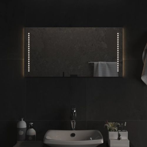 LED огледало за баня, 40x80 см