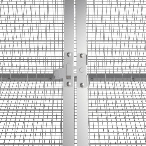 Клетка за зайци антрацит 403,5x80,5x71 см поцинкована стомана