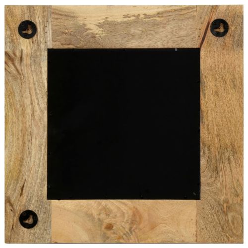 Огледало, мангово дърво масив, 50x50 см