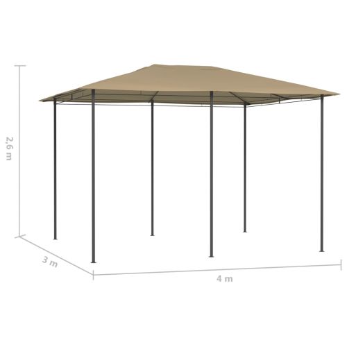 Шатра, 3x4x2,6 м, таупе, 160 г/м²