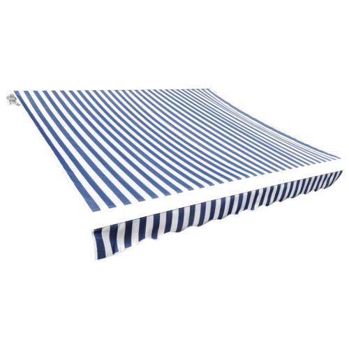 Платно за тента, синьо и бяло, 3,5x2,5 м