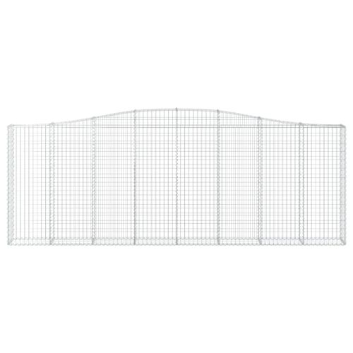 Дъговидна габионна кошница 400x30x140/160 см поцинковано желязо