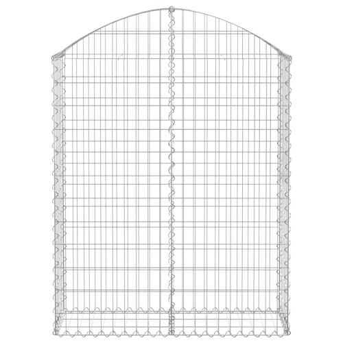 Дъговидна габионна кошница 100x30x120/140 см поцинковано желязо