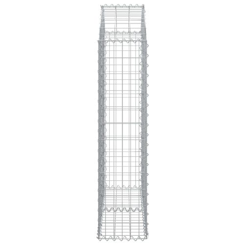 Дъговидна габионна кошница 100x30x120/140 см поцинковано желязо