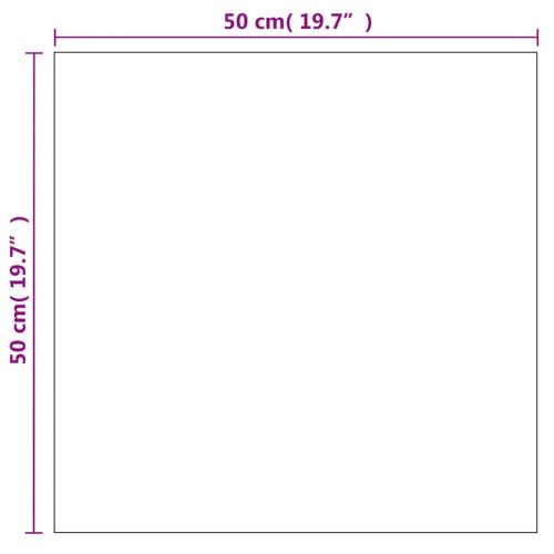 Стенно огледало, 50x50 см, квадратно