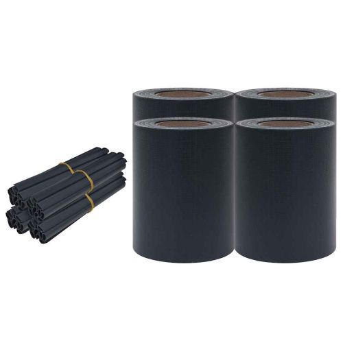 PVC ленти за поверителност 140x0,19 м, матово тъмносиви