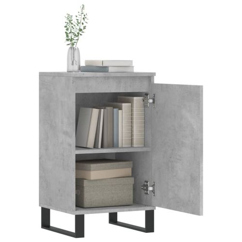 Бюфети 2 бр бетонно сив 40x35x70 см инженерно дърво