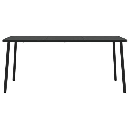 Градинска маса антрацит 165x80x71 cм стомана