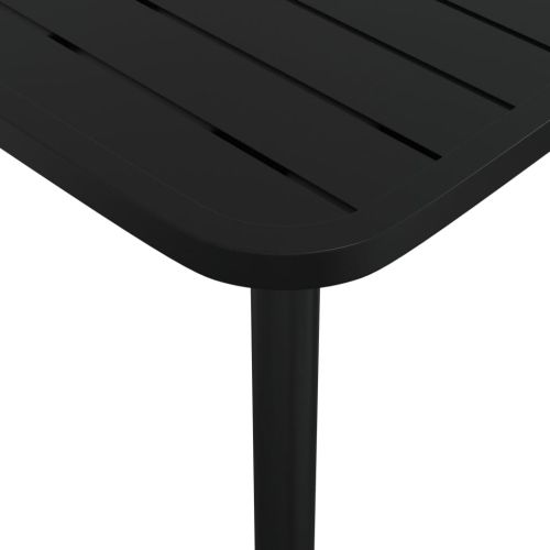 Градинска маса антрацит 165x80x71 cм стомана