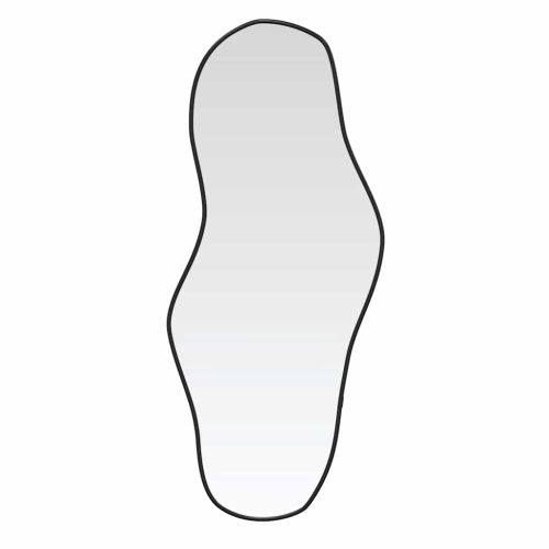Стенно огледало черно 60x25 см