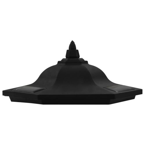 Външни соларни лампи 6 бр LED черни