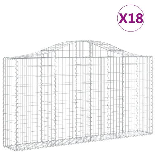 Габионни кошници арка 18 бр 200x30x100/120см поцинковано желязо