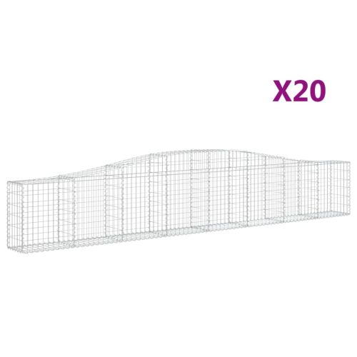 Габионни кошници арка 20 бр 400x30x60/80 см поцинковано желязо