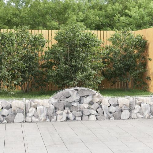 Габионни кошници арка 6 бр 200x30x40/60 см поцинковано желязо
