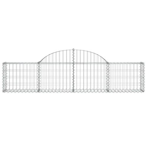 Габионни кошници арка 8 бр 200x30x40/60 см поцинковано желязо