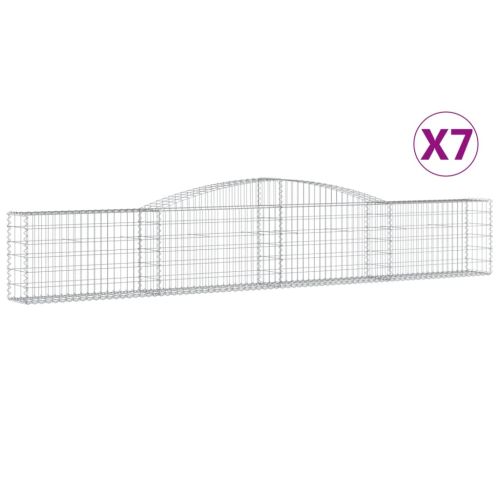 Габионни кошници арка 7 бр 400x30x60/80 см поцинковано желязо