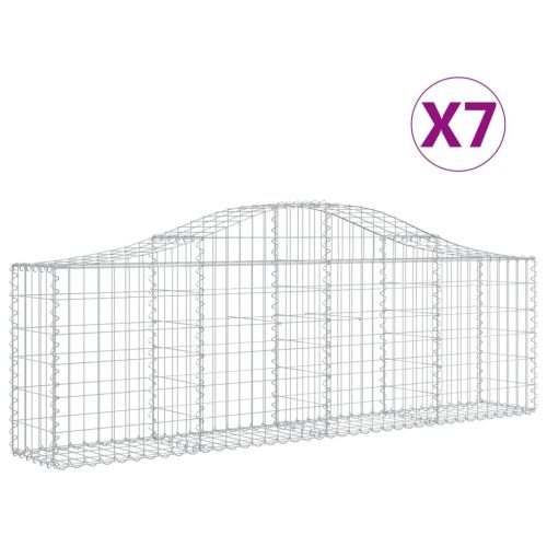 Габионни кошници арка 7 бр 200x30x60/80 см поцинковано желязо
