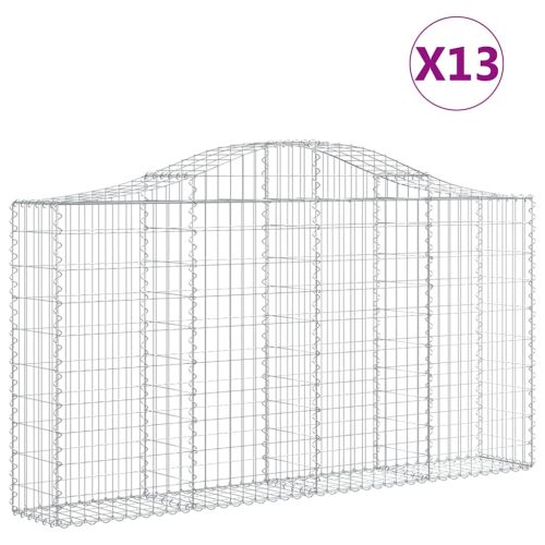 Габионни кошници арка 13 бр 200x30x100/120см поцинковано желязо