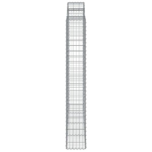 Габионни кошници арка 2 бр 200x30x200/220 см поцинковано желязо