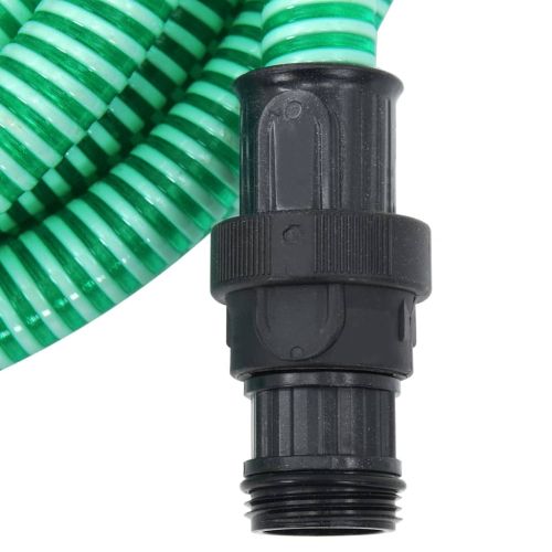 Смукателен маркуч с PVC конектори зелен 1" 10 м PVC