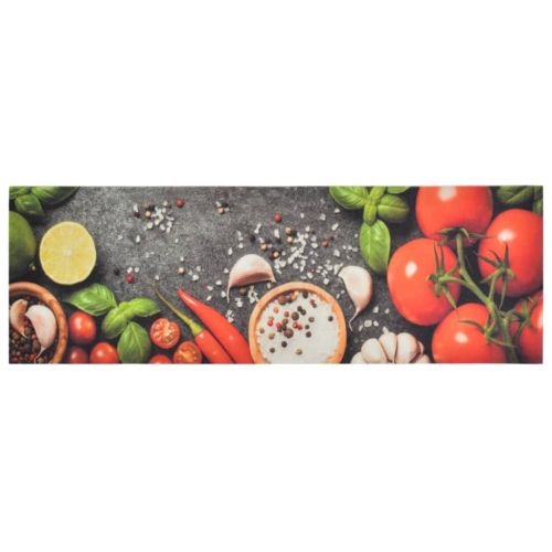 Кухненско килимче, миещо, зеленчуци, 60x180 см, кадифе