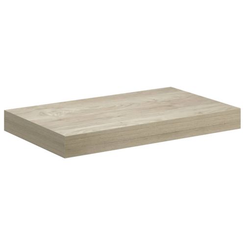 Окачени стенни рафтове, 4 бр, дъб, 40x23x3,8 см, МДФ
