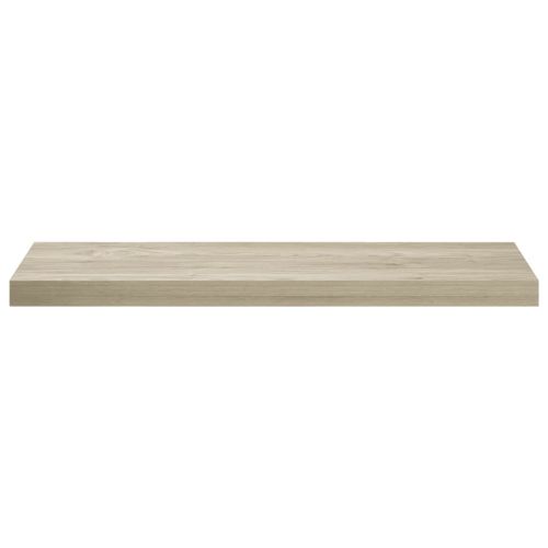 Окачени стенни рафтове, 4 бр, дъб, 80x23,5x3,8 см, МДФ