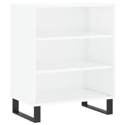 Бюфет бял гланц 57x35x70 см инженерно дърво