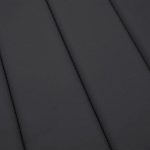 Шалте за шезлонг, черно, 186x58x4 см, Оксфорд плат