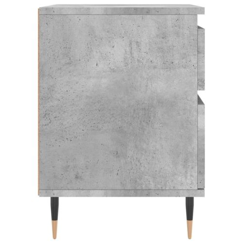 Нощни шкафчета 2 бр бетонно сив 40x35x50 см инженерна дървесина