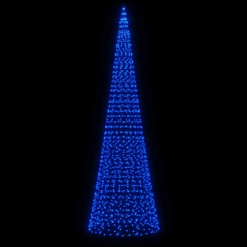 LED коледна елха 1534 LED синьо 500 см