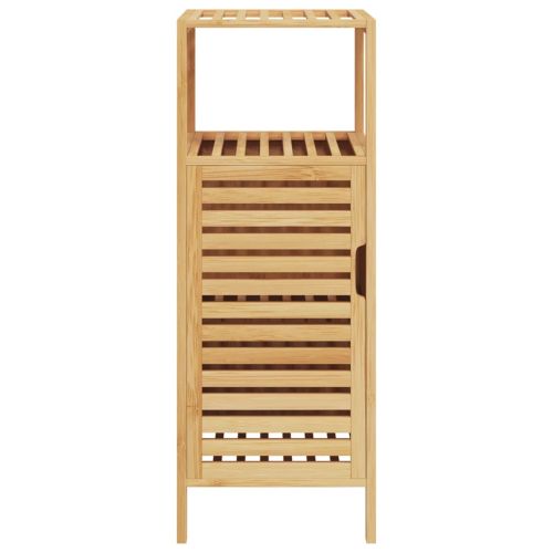 Шкаф за баня с рафт 36x33x87 см бамбук