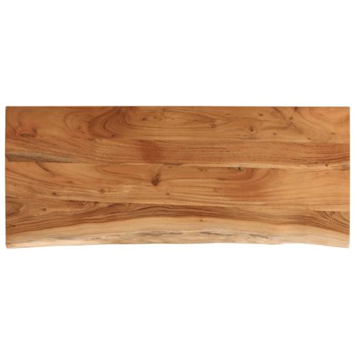 Плот за маса, 110x40x2,5 см, правоъгълен, акация масив, жив ръб