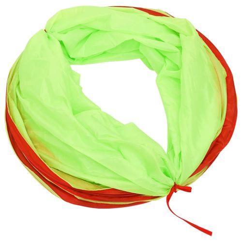 Детски тунел за игра, зелен, 175 см, полиестер