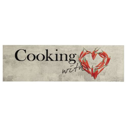 Кухненско килимче, миещо, Cooking пипер, 60x180 см, кадифе