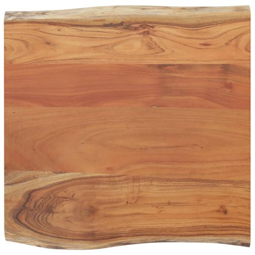 Плот за маса, 60x60x2,5 см, квадратен, акация масив, жив ръб