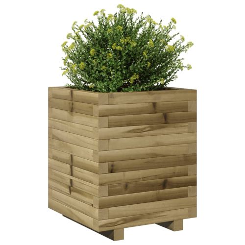Градинска кашпа 40x40x49,5 см импрегниран бор