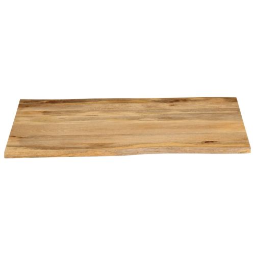 Плот за маса, 90x80x2,5 см, жив ръб, масивно дърво манго