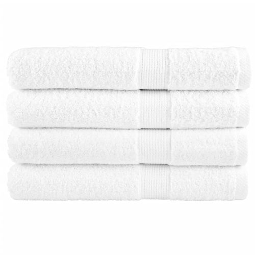 Премиум кърпи за сауна SOLUND 4 бр бели 80x200 см 600 gsm