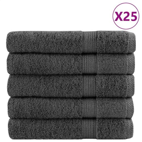 Премиум кърпи SOLUND 25 бр антрацит 100x200 см 600 gsm
