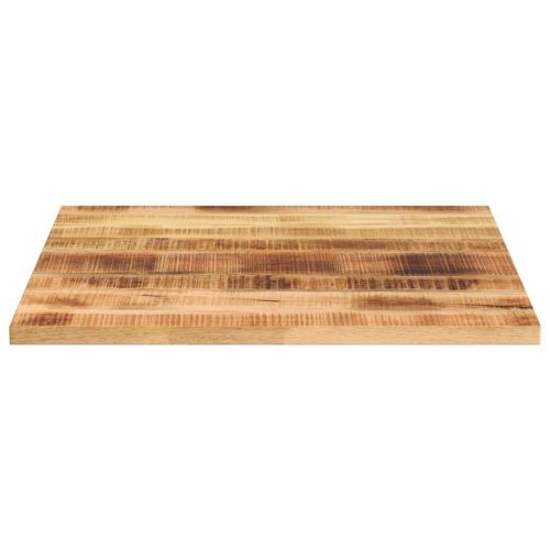 Плот за маса, 80x80x2,5см, квадратен, масивно дърво грубо манго