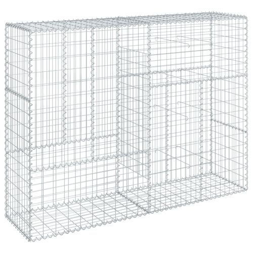 Габионна кошница с покритие, 200x50x150 см, поцинковано желязо